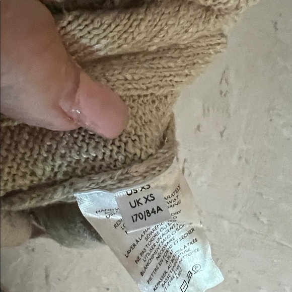 NEW! FREE PEOPLE FP BEACH wide knit dress oatmeal XS - Picture 10 of 11